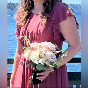 Azazie Daphne A10 Dessert Rose Dress